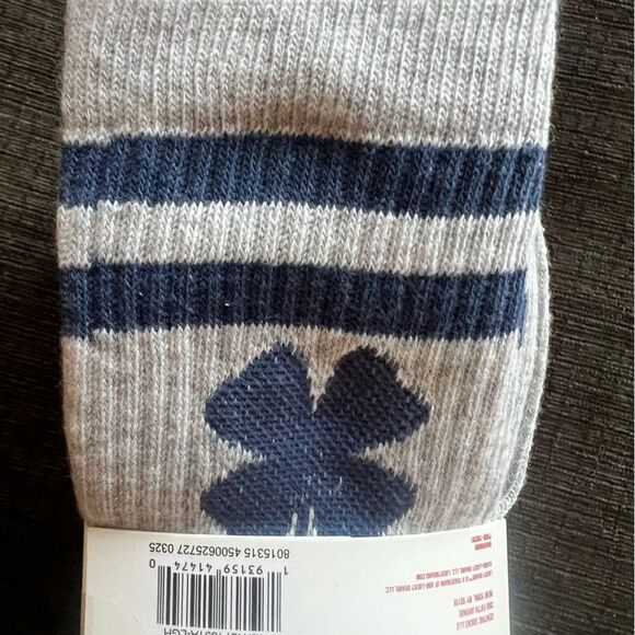 Lucky Brand Men's Casual Logo Crew Socks 6 Pack (4 Grey ,2 White) NWT - Picture 9 of 9